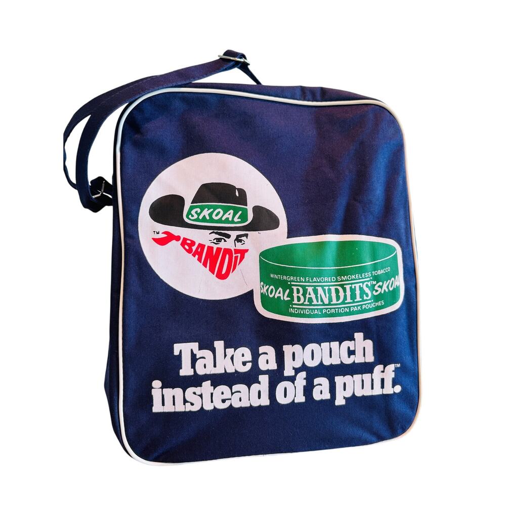 NEW Vintage Skoal Bandit Tobacco New York Yankees Promotional Tote‎ Bag